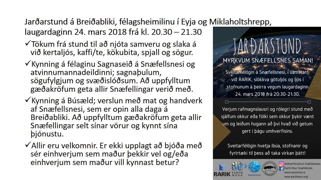 Jarðarstund a Breiðabliki 2018